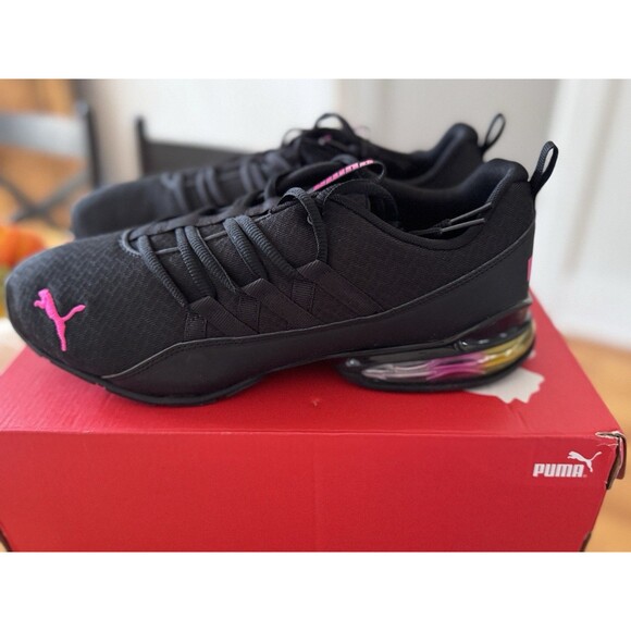 PUMA Riaze Prowl Size 11 Lace Up  Womens Black Sneakers Casual Shoes 19448201 - Picture 2 of 8